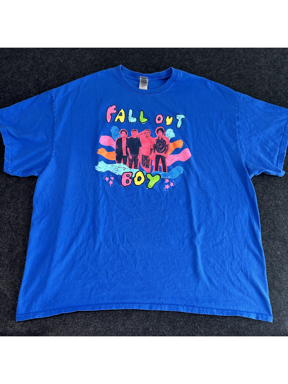 Fall Out Boy Hella Mega Tour Band T-Shirt Royal Blue Men’s Size 2XL